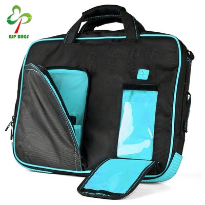 Innovative design travel friendly PVC transparent window laptop bag for 17 inch computer