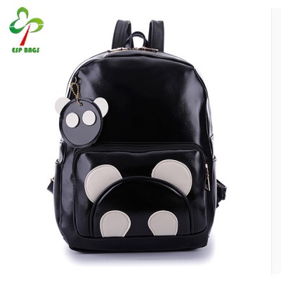 Super cute pu leather panda backpack