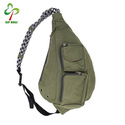 Single shoulder strap multipurpose daypack crossbody climbing bag, men sling bag