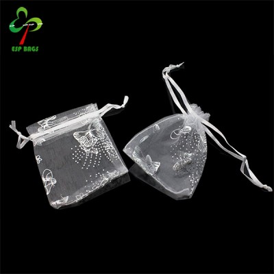 50PCS wholesale beautiful organza pouch for gift candy, small jewelry gauze packaging bags